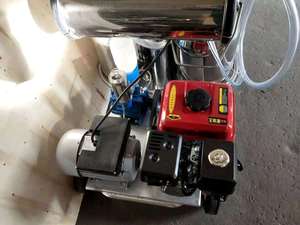 110V/60HZ電動機 + ガソリンエンジンデュアルワーキング2牛搾乳機HJ-CM011VD - Product Image 5