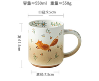 Mug à café en céramique avec logo personnalisé, mugs en céramique 3D mignons en vrac, mugs de Noël vierges pour la sublimation, pour cadeau