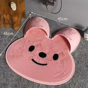 Alfombrilla de silicona antideslizante para masaje de pies, masajeador de espalda para baño, herramienta para eliminar piel muerta, tapete de ducha. - Product Image 6