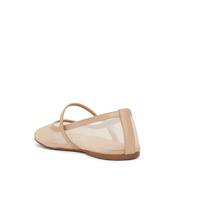 Ballerines en maille respirante à la mode Ballerines Mary Jane Chaussures pour femmes Noir Nude