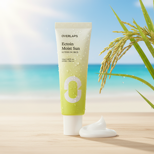 Crème solaire hydratante légère Overlaps Ectoin Rice SPF50+ PA++++ Cosmétiques coréens Soins de la peau coréens Fabriqué en Corée - Product Image 3