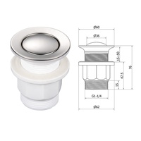Joyhoo vente en gros raccords de toilettes directs en plastique Pop-Up bassin Drain de déchets salle de bains clic Clack Drain