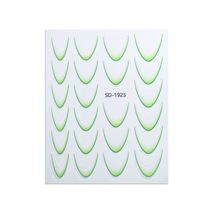 Autocollants 3D pour ongles style français demi-lune, décorations auto-adhésives pour nail art, fournitures de manucure DIY pour salon - Product Image 6