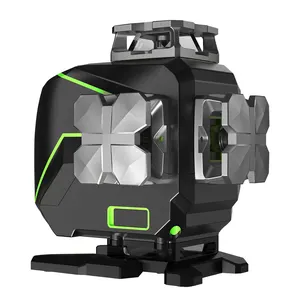 Huepar S04CG, 16 линий, 4D лазерный уровень зеленого луча, самовыравнивающийся с Bluetooth и наружным импульсным режимом