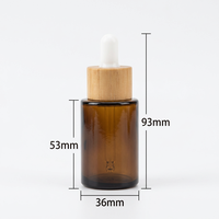Flacons compte-gouttes cylindriques carrés en verre de 30 ml pour huiles essentielles, avec estampage doré, pour sérum de soin et crème visage, diffuseur