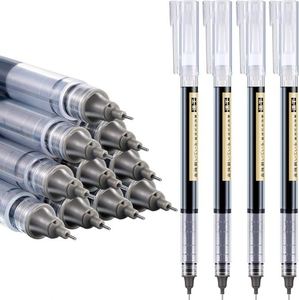 Bolígrafos de Punta Extra Fina, Bolígrafo de Tinta de Gel Líquida de Secado Rápido de 0.5 mm, Negro, Rojo, Azul, para Oficina, Escuela, Suministros de Papelería - Product Image 5