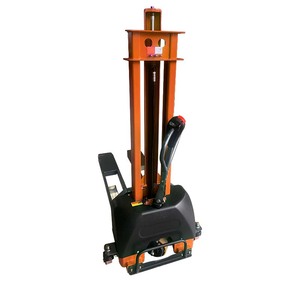 一人操作ミニ電動スタッカー 1トン リチウムバッテリー 1600mmリフト 簡単操作 コンパクト設計 - Product Image 2