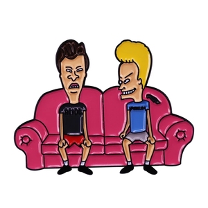 Affiche de canapé <span class=keywords><strong>Beavis</strong></span> et buthead drôle de bande dessinée couverture de bande dessinée chapeau et Badge à revers en émail - Product Image 1