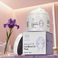 Masque Gel Émollient au Rétinol Fermenté CE Anti-Âge, Anti-Rides, Raffermissant, Hydratant, Lissant, Revitalisant, Nourrissant, Masque Visage de Nuit