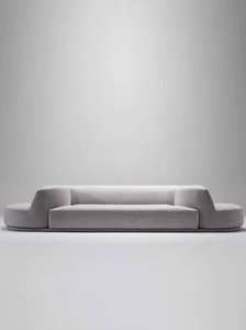 Sofá giratorio de terciopelo de lujo para sala de estar moderna - Product Image 5