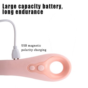 Potente Silicone di grado medico IPX5 telecamera di riscaldamento impermeabile vibratore 9 livelli ad alta frequenza vibrazione USB ricaricabile rosa - Product Image 6