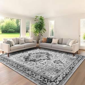 OEM Low-Pile Stain Resistant Persian Machine Washable Rugs Polyester Printed Foldable Living Room Area Rug 8 X 10 - Product Image 3