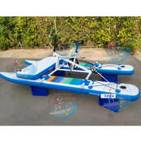 Bateau à pédales gonflable en PVC flottant pour activités aquatiques