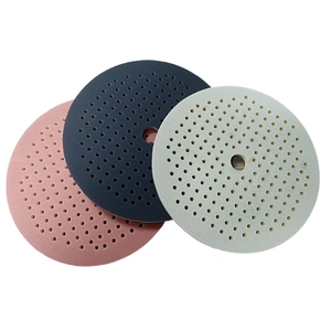 Linh hoạt 6 inch 15mm đa lỗ chống làm tắc nghẽn mềm bọt chà nhám móc và vòng lặp TPU phim khả năng phục hồi cao Sponge Sanding Disc - Product Image 3