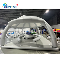 Plateforme flottante gonflable pour enfants, île flottante gonflable pour la mer, pont flottant gonflable pour jouer dans l'eau, tente flottante pour adultes
