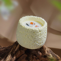 Boîte cadeau ronde moderne haut de gamme faite à la main pour la maison et la salle de bain, décoration artisanale pour l'air frais, diffuseur de bougie solide, objets en pierre, objets étrangers