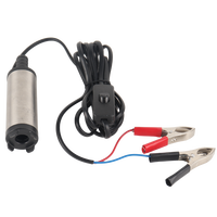 Pompe à huile électrique submersible portable 12V DC en acier inoxydable OEM pour transfert de carburant diesel/eau avec pinces de batterie 30L/min