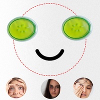 Patch de gel pour les yeux réutilisable thérapie de beauté par le froid chaud pack de glace concombre impression massage gel rafraîchissant coussinets pour les yeux