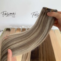 Cheveux vierges à 100 % pouvant être utilisés pendant plus de 2 ans, toutes les couleurs et longueurs personnalisées (12-30 pouces), très faciles à installer, tissage à la machine.