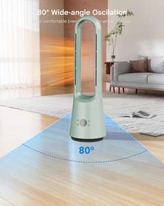 مروحة برج بدون شفرات للتدفئة والتبريد، مروحة كهربائية منزلية بدون شفرات - Product Image 5