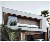 Revêtement mural extérieur en WPC effet bois moderne pour maison, imperméable, ignifuge, résistant aux UV, pour les espaces de divertissement