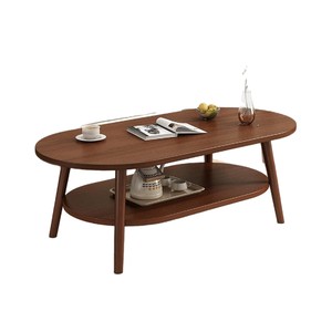 Coffee <strong>Table</strong> W/Storage Shelf 2 Tier Wooden <strong>Cocktail</strong> <strong>Table</strong> Sofa Accent Tea <strong>Table</strong> Living Room Home Office Small Furniture Center - Product Image 6