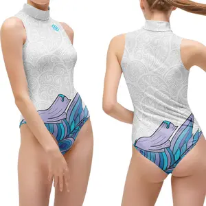 Baixo MOQ Custom Mulheres Swimwear Atacado Preço Barato Biquíni 1 Peça Swim Ternos Sublimação Print Swim Wear