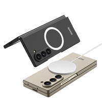 GKK Étui de protection rigide mat en PC avec écran magnétique Étui en verre trempé pour téléphone portable pour Samsung Galaxy Z Fold 7 6 5