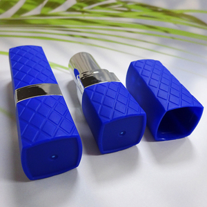 Wholesale Fashion Design Rhombic Grid Square Lipstick Custom Color ABS Lipstick Container Tube Packaging Case - Product Image 6