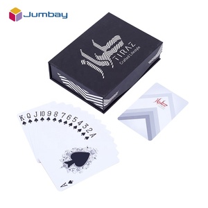 Carte per adulti personalizzate in PVC impermeabili Poker doppio mazzo di plastica sublimazione Logo del Poker bianco stampa carte da gioco - Product Image 5