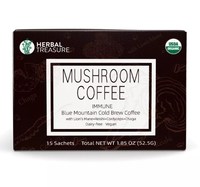 Mélange de café extrait de champignon Reishi Chaga Cordyceps Lions crinière 4 en 1 poudre instantanée