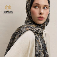 SHENGMO 45 Bawal Coton Découpé au Laser 70*180cm Imprimé Numérique Hijab Foulard Musulman Châle Vente en Gros Usine Design Personnalisé Banada