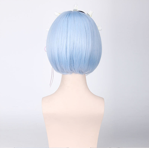 Muestra Gratis, Peluca de Cabello Sintético Barata, Estilo Bob Corto, con Flequillo, para <span class=keywords><strong>Cosplay</strong></span> de <span class=keywords><strong>Anime</strong></span> - Product Image 4