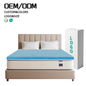 Kích thước tùy chỉnh ban đầu Bộ nhớ bọt Nệm <span class=keywords><strong>Topper</strong></span> bởi nhà sản xuất với làm mát Tencel chống trượt vải cho khách sạn - Product Image 1