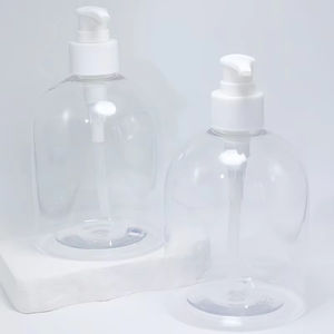 Wholesale 300ml 500ml Transparent Plastic <b>Pump</b> Hand Sanitizer Shower Gel Body Pet Transparent Plastic Lotion <b>Pump</b> <b>Bottle</b> - Product Image 1