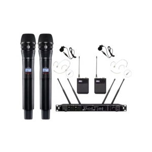 Microfono Lavalier Wireless AD4D Ksm8, Doppio Canale UHF, Cancellazione del Rumore Digitale, Portatile in Metallo per Musica dal Vivo - Product Image 2