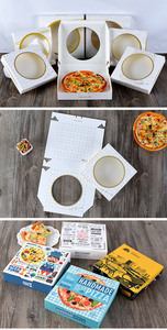 Caja <span class=keywords><strong>de</strong></span> <span class=keywords><strong>Pizza</strong></span> Rígida Desechable Ecológica con Forma Personalizada, Impresión a Cuatro Colores <span class=keywords><strong>de</strong></span> Marca |   Reciclable y Biodegradable - Product Image 6