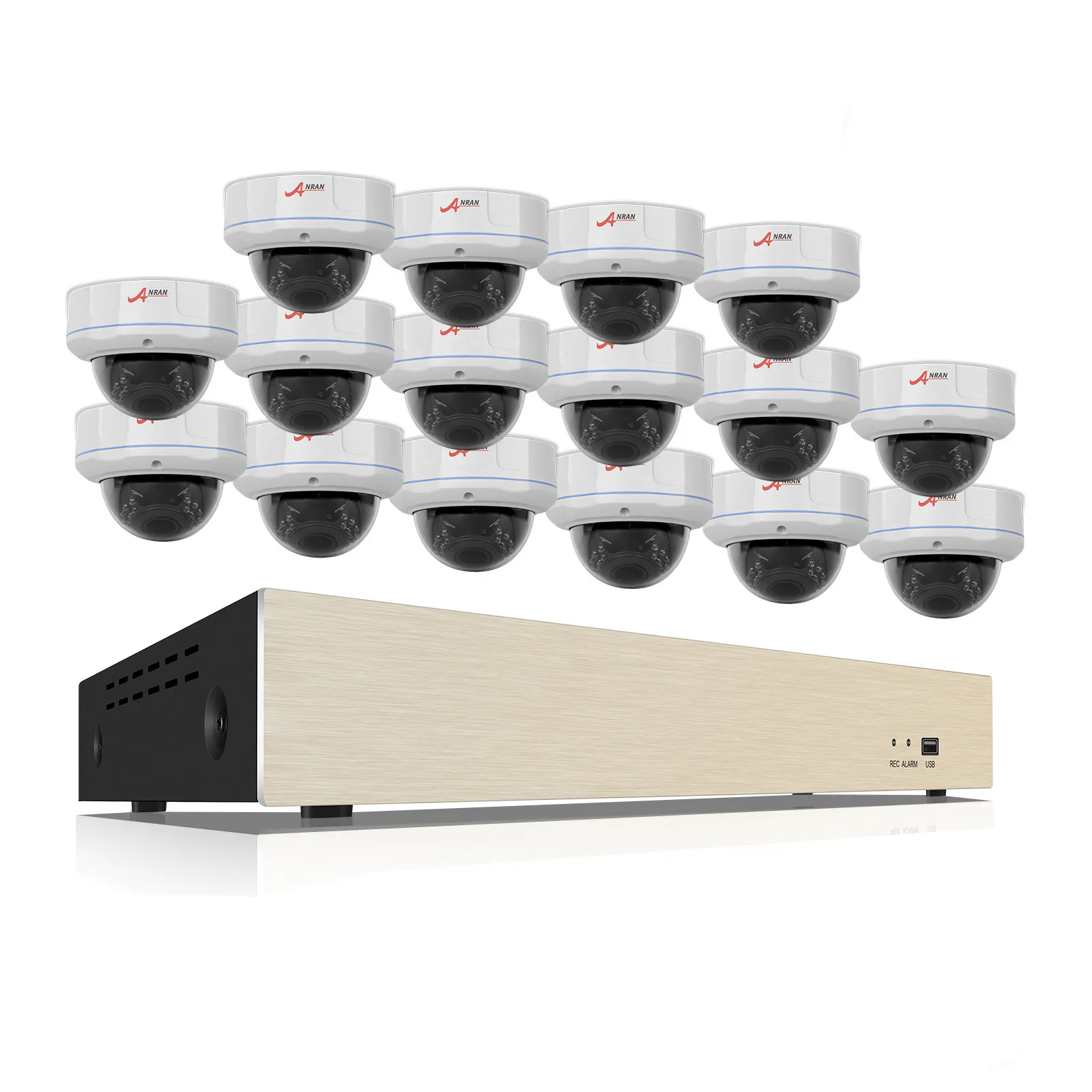 Anran hot sale 5MP CCTV IP Cameras Kits 16 Channel 48v poe nvr Home Video Surveillance Cameras Security System