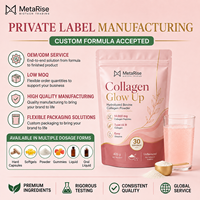 Poudre de Collagène Certifiée Halal pour Adultes, Vente en Gros OEM, Mélange Marin et Bovin Hydrolysé avec Vitamine C pour l'Éclat de la Peau et la Croissance des Cheveux