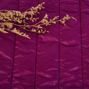 Vải Chần Lót Màu Xám Kim Loại Sọc Dọc Tùy Chỉnh Cho Áo Khoác Mùa Đông - Product Image 5