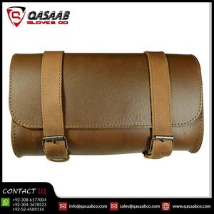 Sacoche de selle en cuir marron vintage, sacoche étanche pour motards - Product Image 3