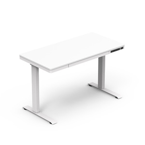 Dual Motor Electric Height Adjustable <b>Computer</b> Desk Wooden Home <b>Office</b> Study Gaming Desk With Powder Coating Metal Frame - Product Image 5