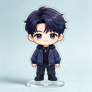 สแตนดี้อะคริลิค Kpop แบบ DIY พิมพ์ลายโฮโลแกรมสีรุ้ง  แบบด้านใส  ตัดตามแบบ  ขั้นต่ำน้อย  รับผลิตตามสั่ง ขายส่ง - Product Image 6