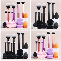 8-teiliges professionelles Make-up-Pinsel-Set aus weichem Nylon für Gesicht, Rouge, Foundation, Lidschatten, Concealer, Kunststoffgriff, Schönheitswerkzeuge für Frauen