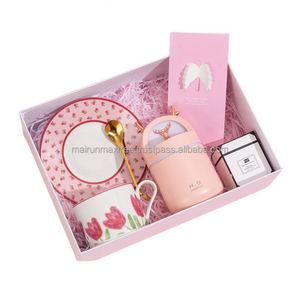Wholesale Promotional Personalized Silk Screen Printed Fashionable Glass Coffee Mug Tea <b>Cup</b> Gift Set for Women-Birthday Gifts - Product Image 2