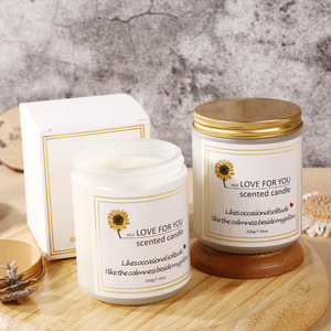 Günstige Handgemachte Duftkerzen aus Sojawachs Luxuriöse Glaskerzen & Raumduft Valentinstag-Geschenk - Product Image 1