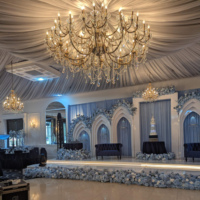 Support de toile de fond multicouche 3D pour scène de mariage, décoration murale moderne blanche pour événements, toile de fond de scène pour fêtes de mariage