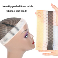 Nouveau amélioré respirant trou Silicone perruque poignée bande bandeau perruque cheveux accessoires outils dentelle frontale bande