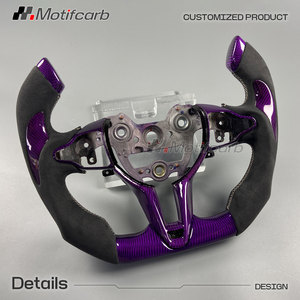Volante Deportivo de Fibra de Carbono Personalizado en Color Morado para Hyundai N Elantra N I30N I20N N-line 2018-2026 - Product Image 3