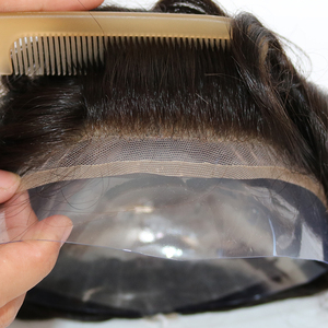 Uomini Capelli Parrucchino Umani di Remy europeo con Clip di Breve Naturale Nero di Ricambio Pezzi di Capelli Parrucche per <span class=keywords><strong>Uomo</strong></span> - Product Image 2